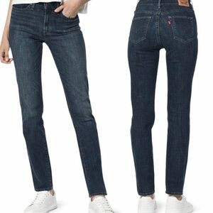 Levi’s Slimming Straight Dark Wash Jeans Size 30 Denim